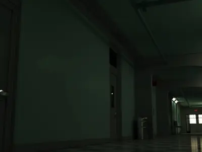 Scary Hallway 3D model