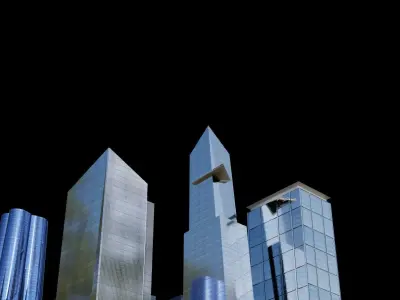 Hudson Yards Pack - All Hudson Yards Towers Low-poly 3D model