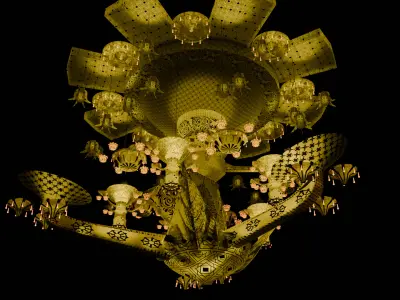 Animated Vesak Lantern  Kuduwak Traditional  for Festival Scenes Low-poly 3D model