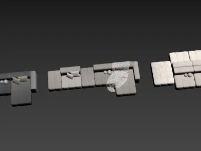 modern sofa chair  3D model