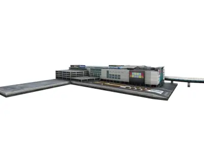 Mall Medan Fair - Department store indonesian Low-poly 3D model