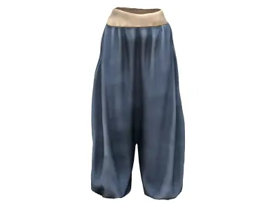 Ottoman Harem Pants Low-poly 3D model