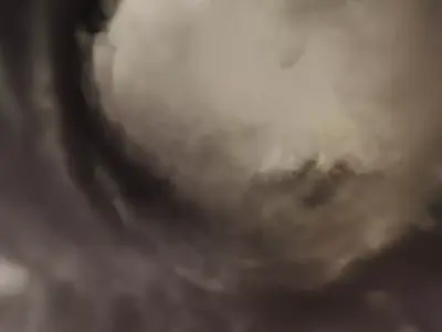 Inside the storm - HDRI Panoramic Sky - 360 clouds v02 Low-poly 3D model