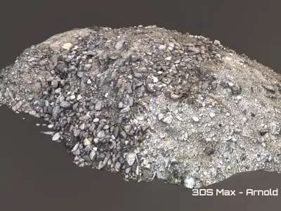 Debris - Stones Low-poly 3D model