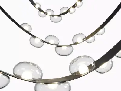 BOSQUE belt pendant light Low-poly 3D model