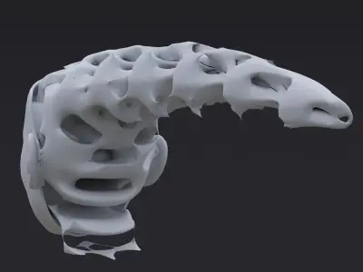 Gyroid Skull 3D model