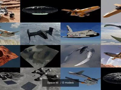 Space kit  3D Model Pack