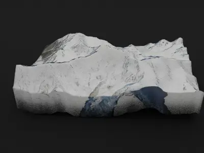 Distaghil Sar Low-poly 3D model