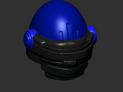 helmet high poly sculpt 3d printable ver 7 3D model 3D model 54