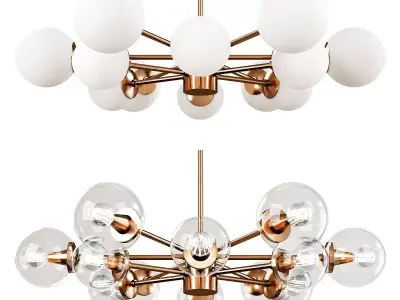 KARRINGTON CHANDELIER Low-poly 3D model