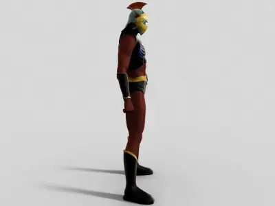 Duke Fleed Grendizer Low-poly 3D model