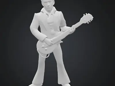 Elvis Presley 3D Figurine fan art 3D print model