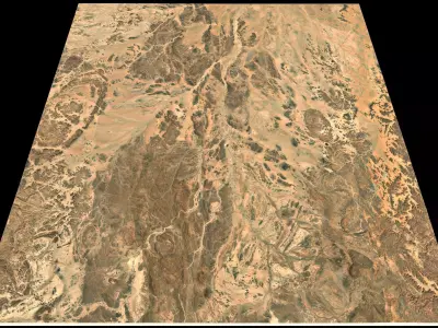 Mecca and the Red Sea coast of Saudi Arabia - n19 e43 3D model