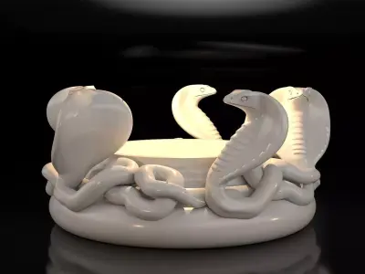 TEALIGHT HOLDER COBRA V2 3D print model