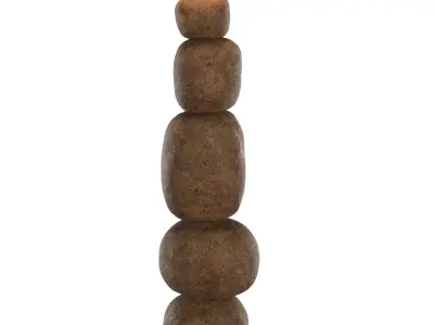 Stacked Pebble Floor Lamp 3D model