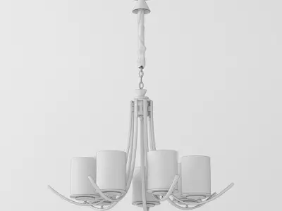 modern chandelier00 Low-poly 3D model