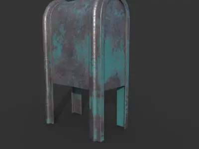 MAIL BOX Low-poly 3D model