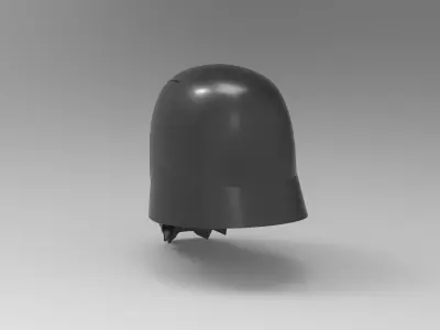 Nurbs Kylo Ren Helmet 3D model 3D model