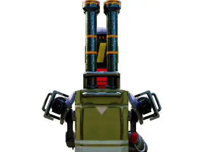 Traffic Robot Low-poly 3D model