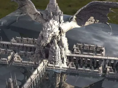 League of Legends inspired Dragon City Kit bash 3D model