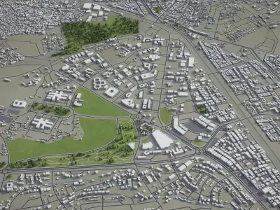 Bhopal - City 3D Model Low-poly 3D model