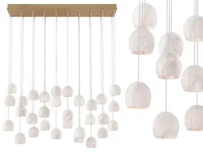 Arica Linear Chandelier Large 3D model