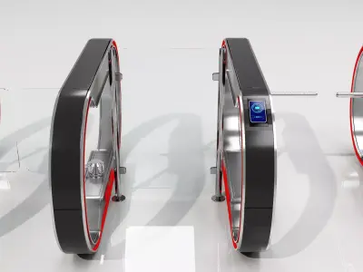 Automatic Turnstiles Gate 3D model