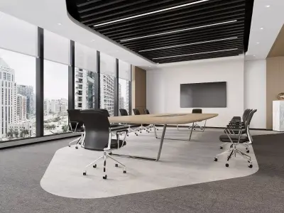Modern Boardroom 3D model