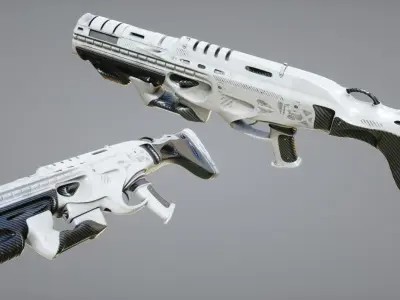 Gun Sci Fi 3D model
