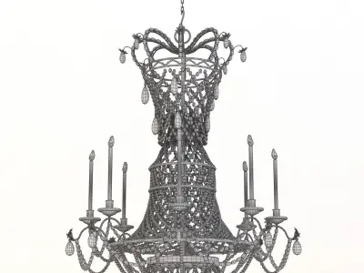 Classic Chandelier 3 3D model
