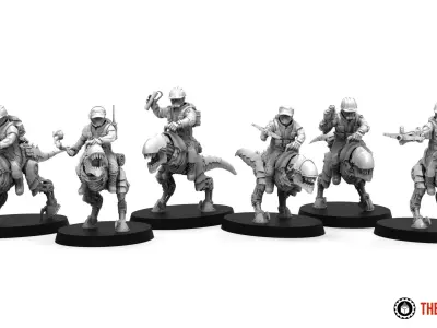 Ironblood - Mounted Rangers 3D print model