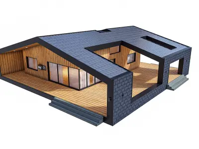 Modern Residential Building 19 3D model