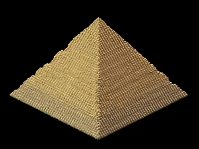 Giza - Three Pyramids 01 3D model