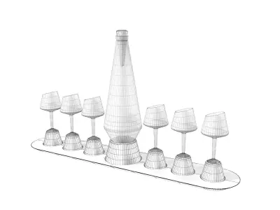 KACPER HAMILTON Bishop of Norwich Decanter set 3D model
