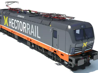 Hector Rail Siemens Vectron Locomotive 3D model