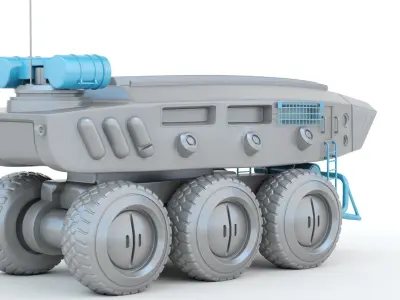 Sci-fi  Vehicle 3D print model