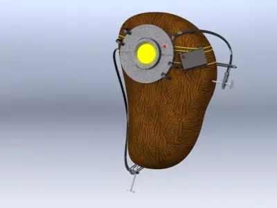 Potato light bulb Free 3D model