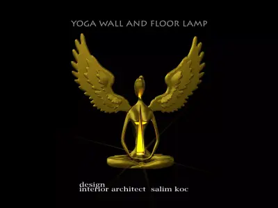  yoga wall and floor lamp 3D model