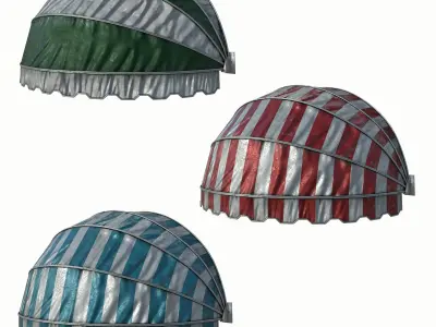 awning kitbash 3D model