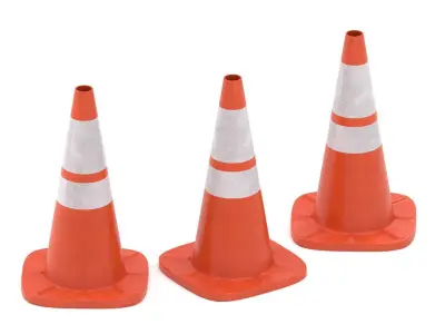 Traffic Cone v2 3D model