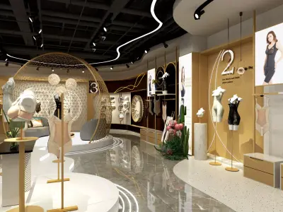 Shapewear Store - Lingerie Shop 3D model