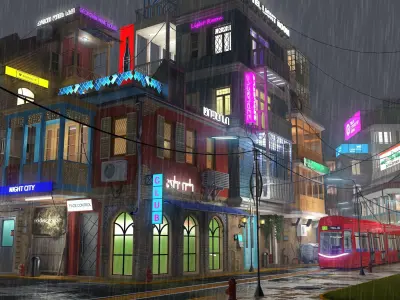  city street Tbilisi 3D model