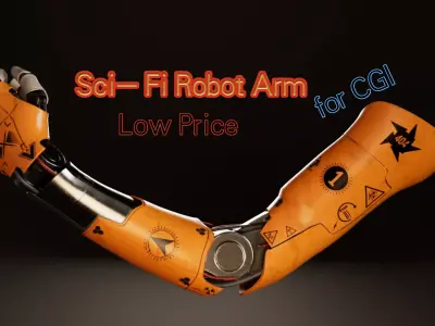 Sci-fi model Low-poly 3D model