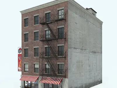 NYC Building Low-poly 3D model