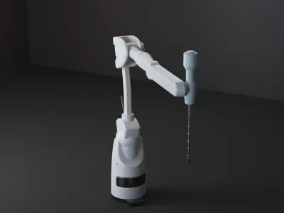 Robotic arm machine equipment factory industrial  3D model