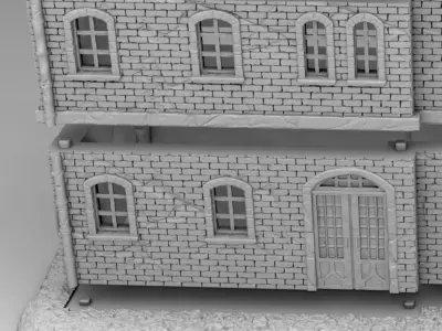 20th century building 3D print model