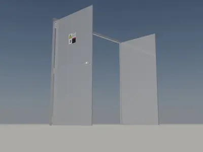 Metal Door Free 3D model