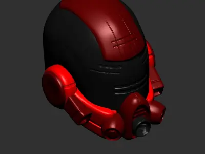 helmet high poly sculpt 3d printable ver 7 3D model 3D model 193