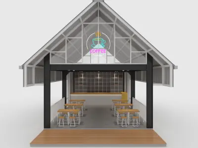 Cafe Modern 7 3D model