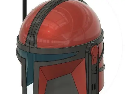 Custom Mandalorian Helmet - Star Wars 3D print model